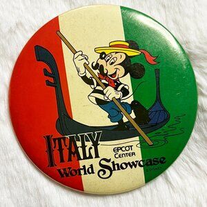 🔮 5/$25 Vintage Disney EPCOT World Showcase Italy‎ Mickey Pin